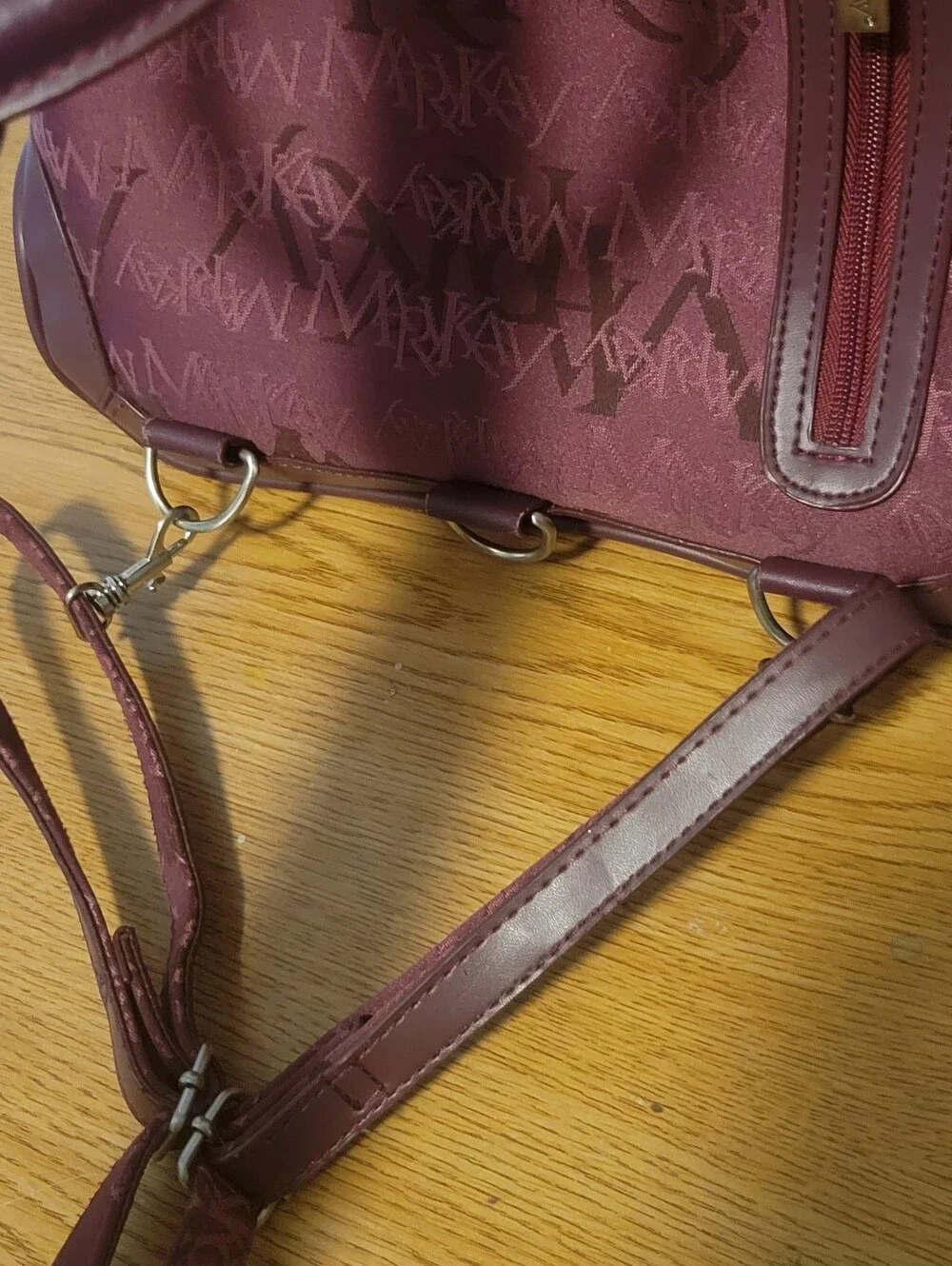 Mary Kay Burgundy Logo Backpack Purse